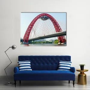 Cable Stayed Bridge  Europe Canvas Wall Art