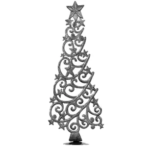 Tabletop Christmas Tree with Stars (18  Tall) Croix des Bouquets